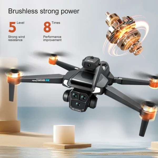 Drone 4K HD Brushless Motor Avoidance Drones with 4.5" Screen On Control Dual Cameras Quadcopter Gifts For Children and Adults - Image 4