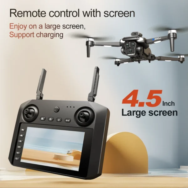 Drone 4K HD Brushless Motor Avoidance Drones with 4.5" Screen On Control Dual Cameras Quadcopter Gifts For Children and Adults - Image 5
