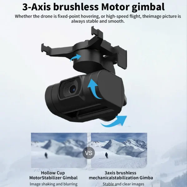 BEYONDSKY B5 Mini 4K PRO Drone HD Camera Brushless 3-Axis Gimbal GPS Quadcopter 5G FPV 3KM 26 mins Mini Drone 240g - Image 4