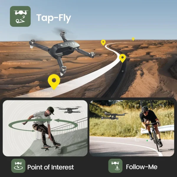 Holy Stone HS175D 4K Camera Drone: Foldable, GPS, 46 min flight, headless mode, altitude hold, circle fly,C0. - Image 4