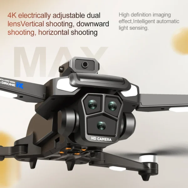Drone 4K HD Brushless Motor Avoidance Drones with 4.5" Screen On Control Dual Cameras Quadcopter Gifts For Children and Adults - Image 2