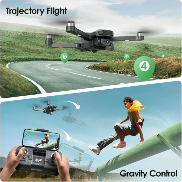 WeFone WF20 1080P FPV Drone, 5G, Foldable, Brushless, Altitude Hold, 3D Flips, 2 Batts,C0. - Image 5